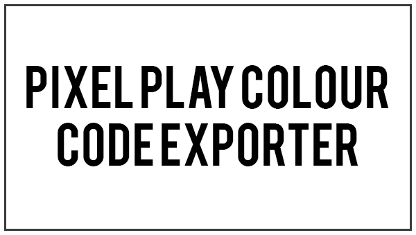 PixelPlay Color Code Exporter